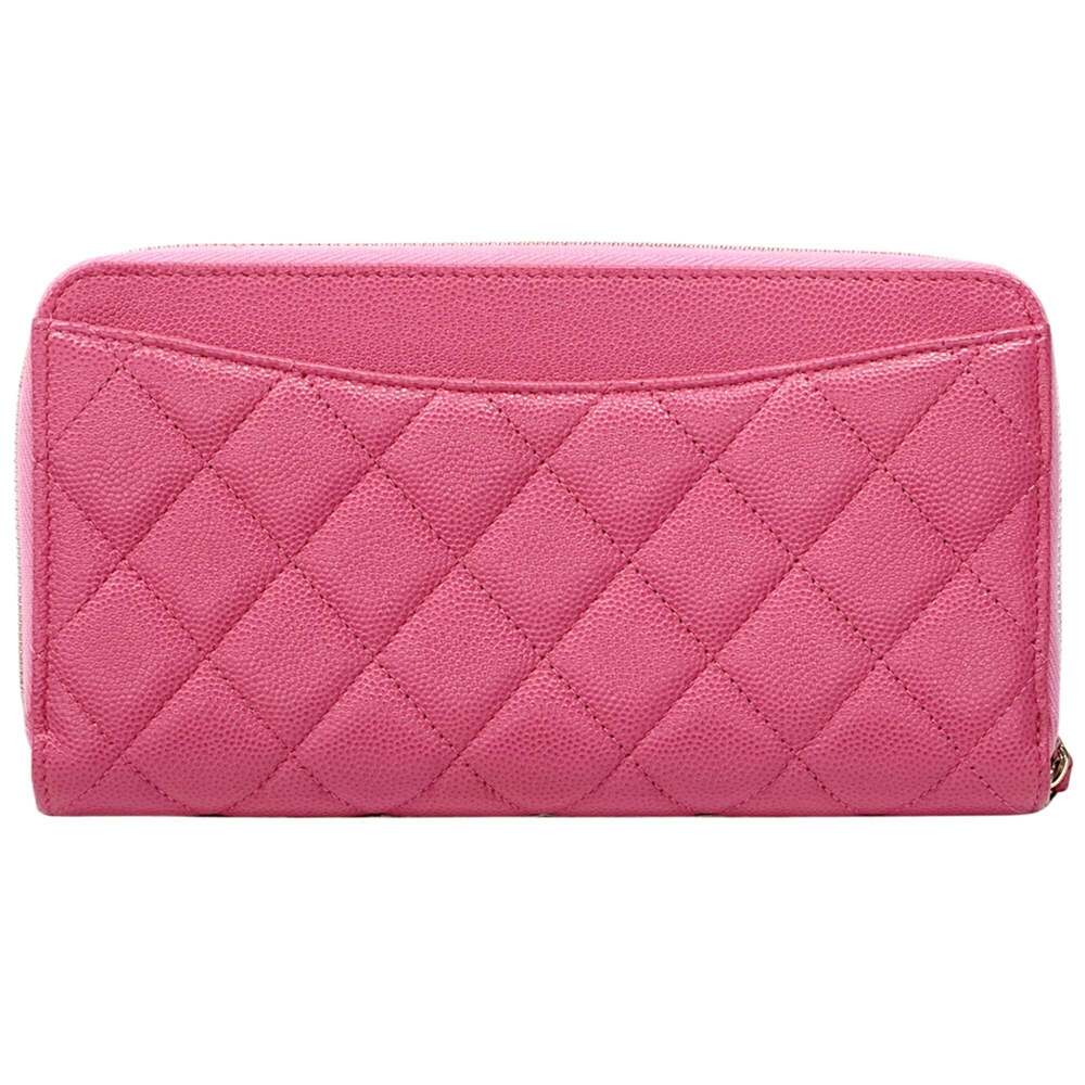 CHANEL Pink Caviar Leather Wallet - Picture 2 of 12